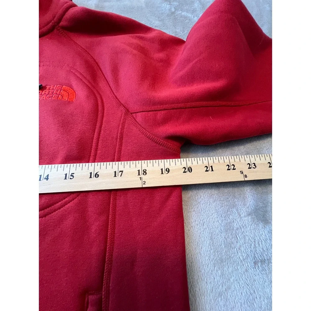 The North Face  Jacket Mens Small Red Full Zip Fleece Softshell Coat